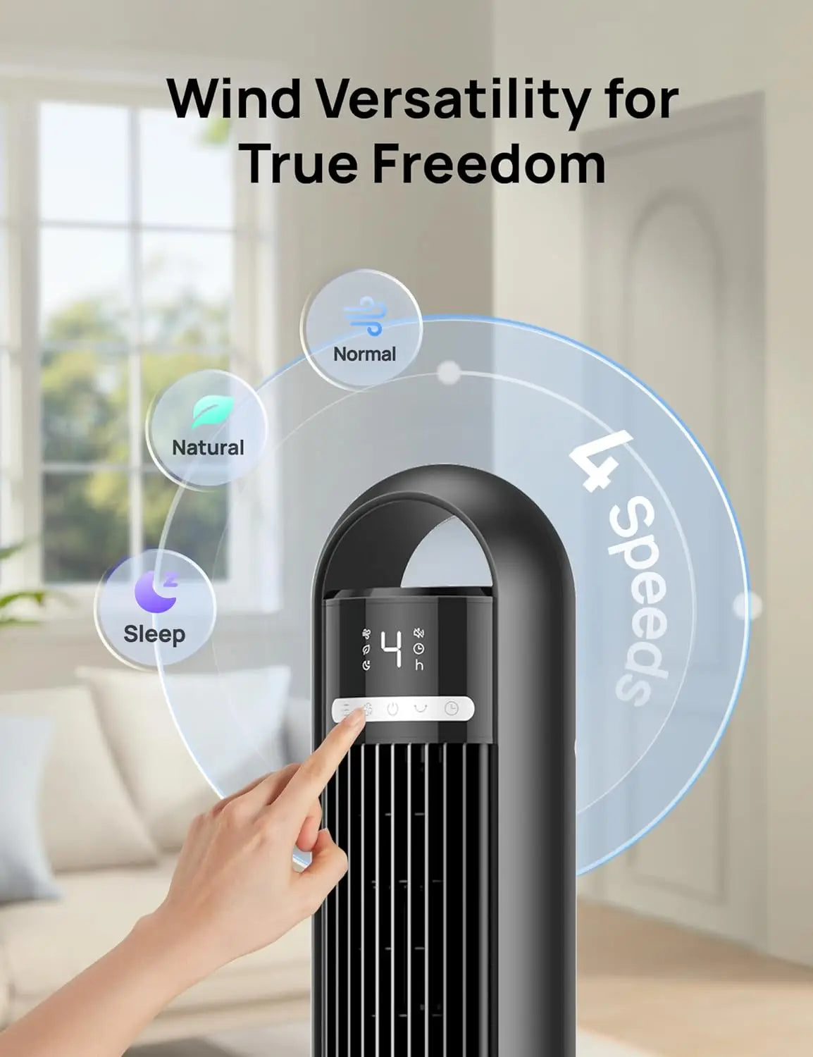 DREO Whispering Breeze Tower Fan