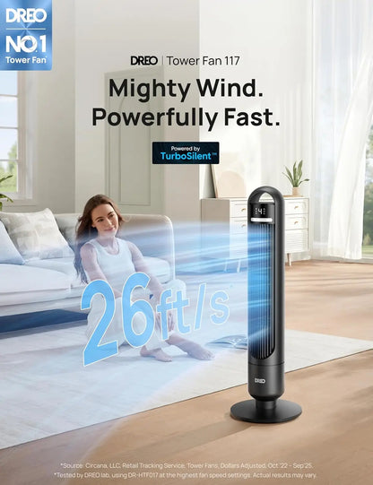 DREO Whispering Breeze Tower Fan